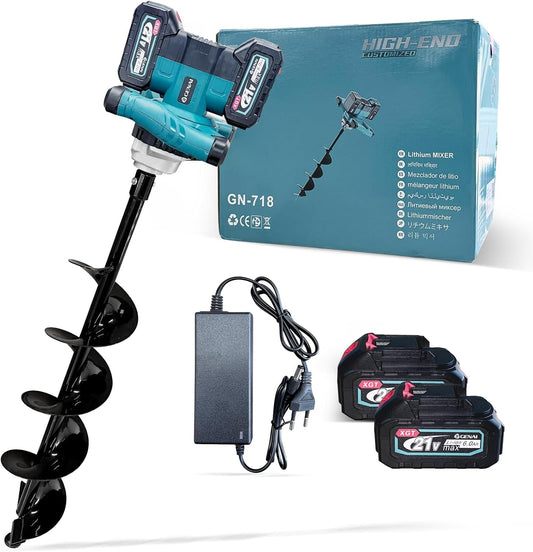 Electric Earth Auger Drill 600-1800W with Helicoidal Bit
