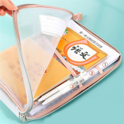 Transparent Mesh Zipper Document Bag (Each)