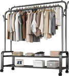 Clothing Garment Rack With Wheels