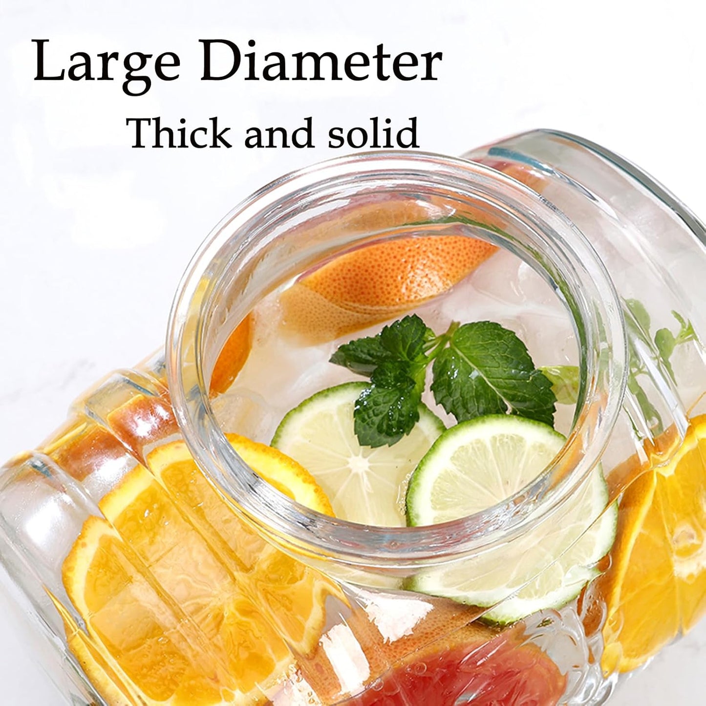 Luxury Barrel Glass Beverage Dispenser (3.5L)