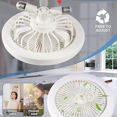 Enclosed Ceiling Fan With Light And Remote
