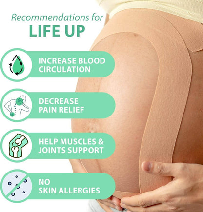 Kinesiology Strain Relief Tape For Pregnancy Tummy - DMC Wholesale