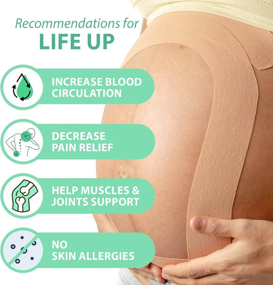 Kinesiology Strain Relief Tape For Pregnancy Tummy - DMC Wholesale