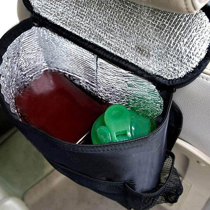 Car Back Seat Organizer with Cooler Bag