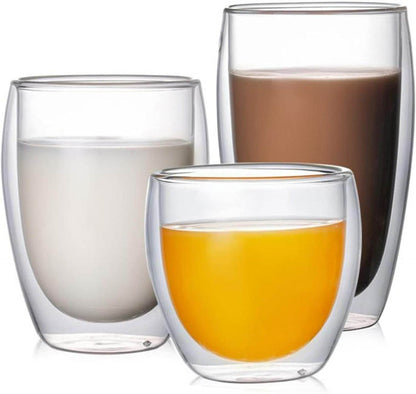 Double Walled Glass Cup (350ml) - DMC Wholesale