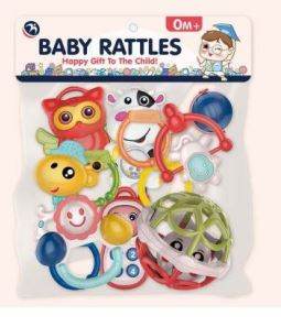 Toy Rattle Set for Teething Babies (8 pcs) - Alt View
