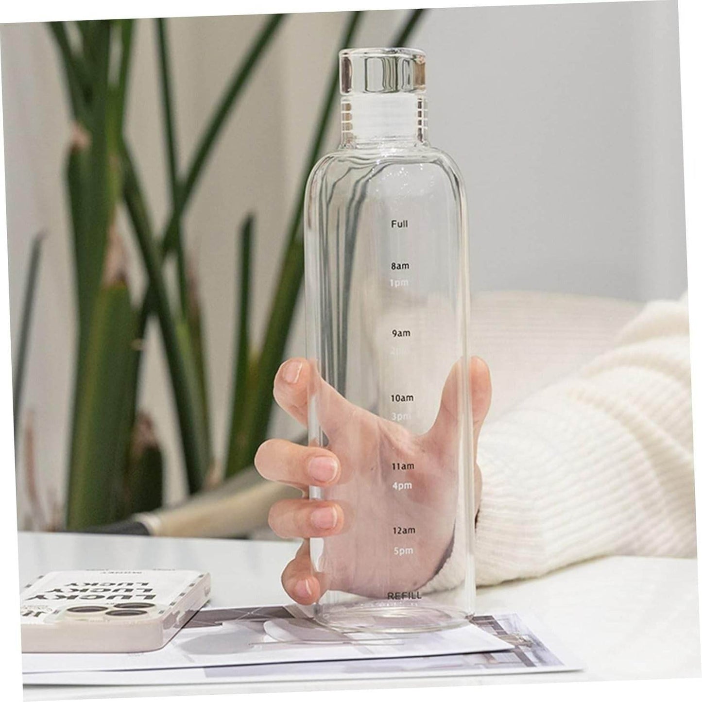 Clear Motivational Water Bottle (700ml) - DMC Wholesale