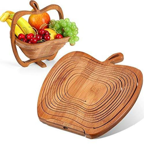 Collapsible Bamboo Fruit Basket - Alt View