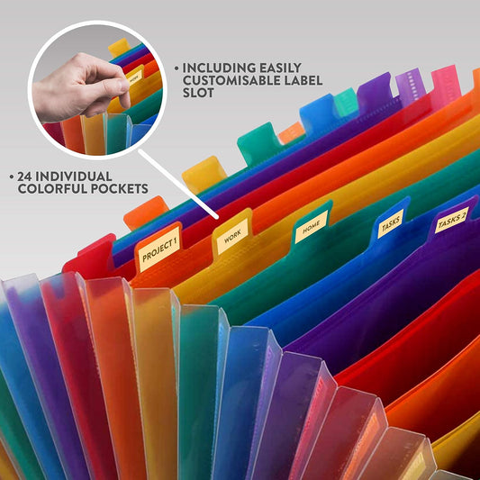 Expanding File Organiser (24 Pockets)