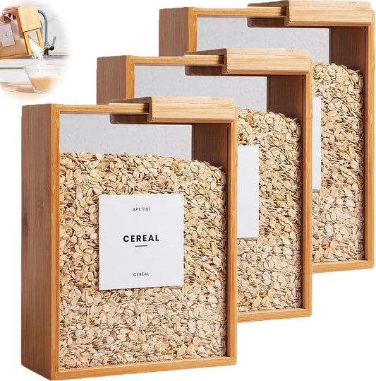 Modern Wooden And Glass Storage Container (Each)