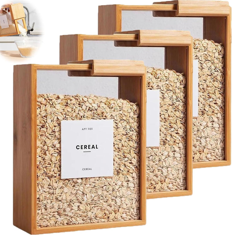 Modern Wooden And Glass Storage Container (Each)