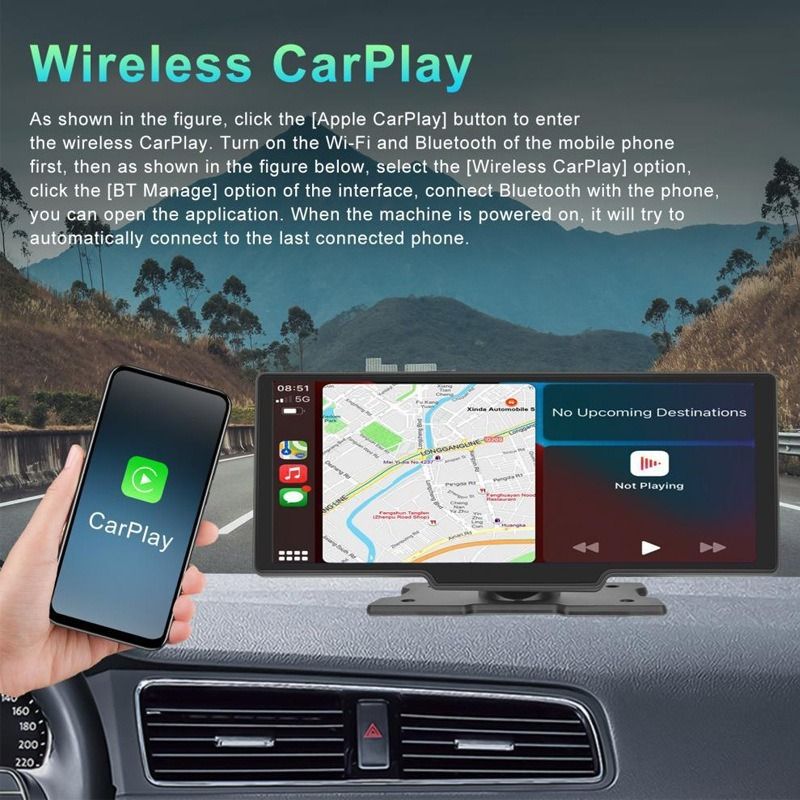 Portable HD Touch Screen Car Multimedia Player