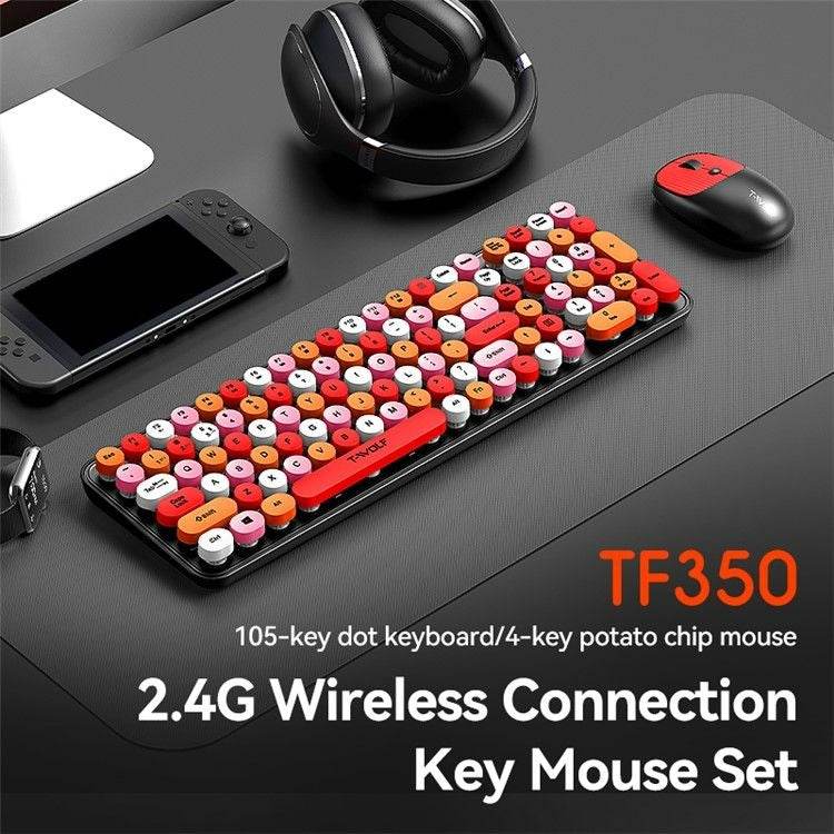 Wireless Home Office Keyboard Mouse Set (Black) - DMC Wholesale