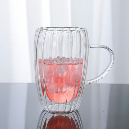 Elegant Clear Glass Cup (350ml)(Each)