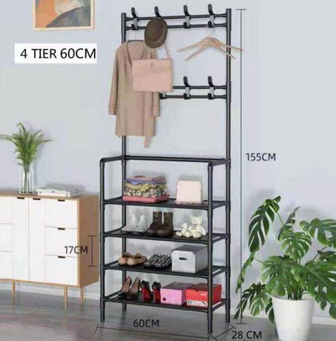Shoe and Clothes Rack (4 Tier)