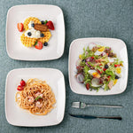 Rounded Square Melamine Plates (Large)(24cm)(6 pcs)