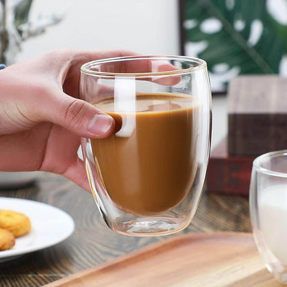 Double Walled Glass Cup (250ml) - DMC Wholesale