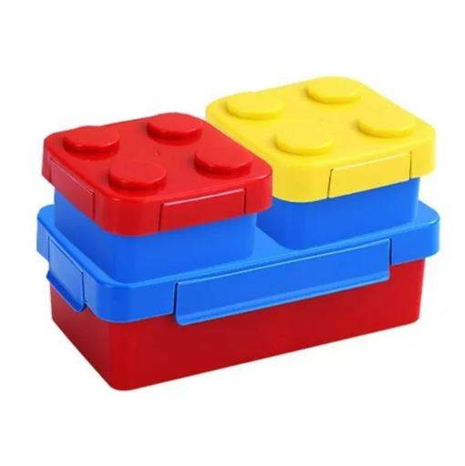 Building Block Stackable Lunch Box Set - DMC Wholesale