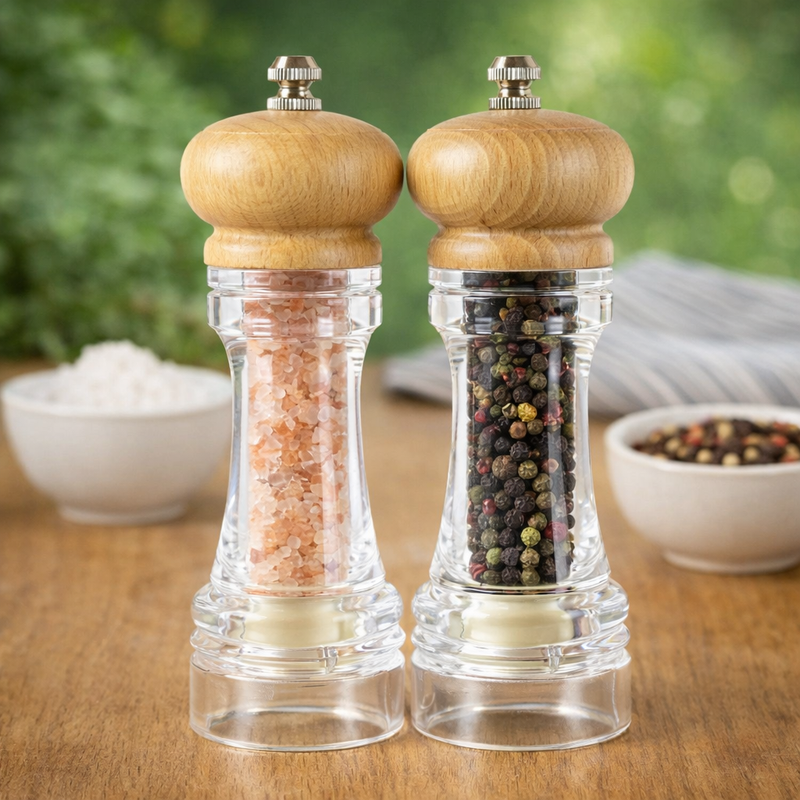 Premium Acrylic Wood Seasoning Mill Grinder (Each)
