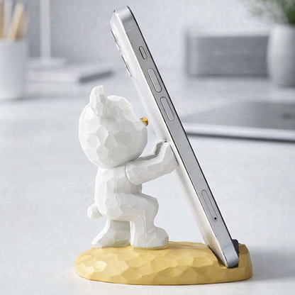 Bear Sculpture Mobile Phone Stand