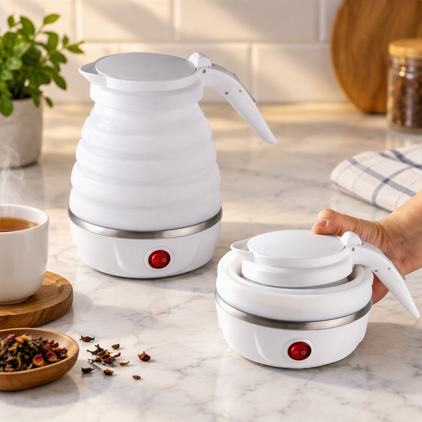 Silicone electric foldable kettle