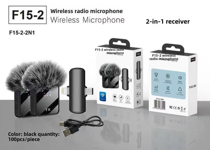Wireless Microphone System with Dual Transmitters