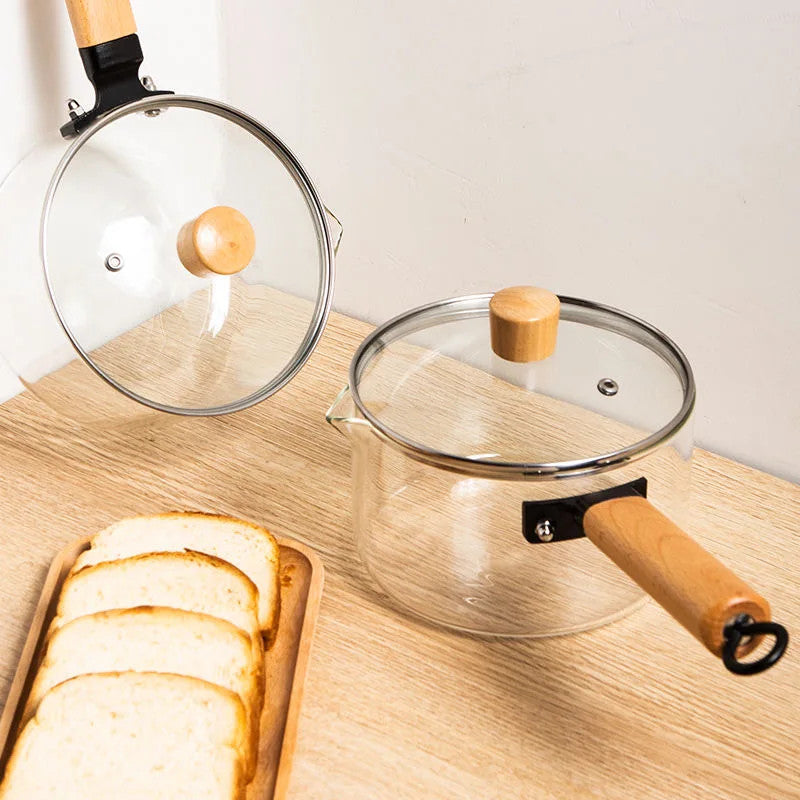 Premium Clear Glass Saucepan Handle And Lid (1.8L)(Each)