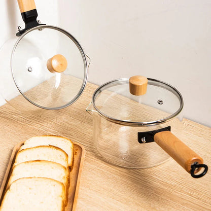 Premium Clear Glass Saucepan Handle And Lid (1.8L)(Each)
