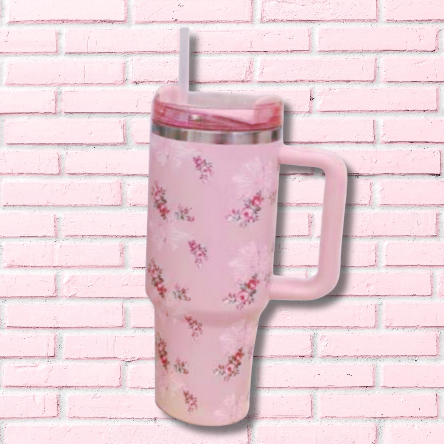 Pastel Floral Insulated Tumbler With Lid (1200ml)
