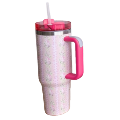 Floral Fun Vacuum Insulated Tumbler with Lid (1200ml)