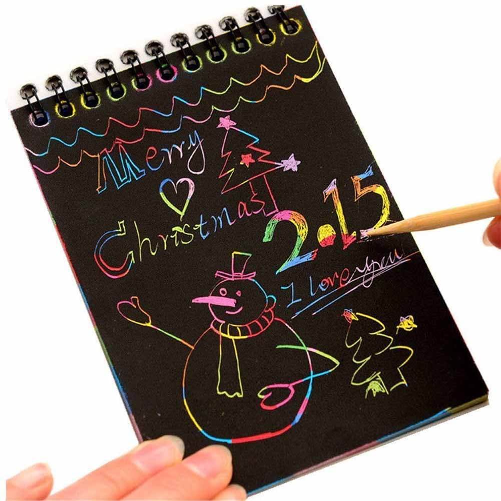 Mini Rainbow Scratch Paper Art Notepad - DMC Wholesale