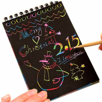 Mini Rainbow Scratch Paper Art Notepad - DMC Wholesale