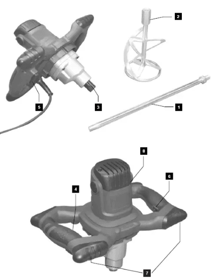 Electric Paddle Mixer (1200W) - DMC Wholesale