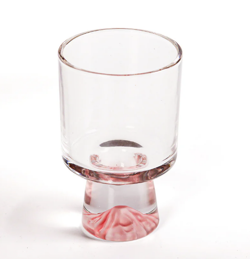 Elegant Snowy Mountain Striped Clear Tumblers Set (300ml)(6 pcs)