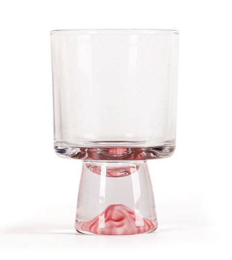 Elegant Snowy Mountain Striped Clear Tumblers Set (300ml)(6 pcs)