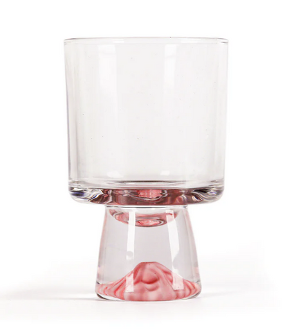 Elegant Snowy Mountain Striped Clear Tumblers Set (300ml)(6 pcs)