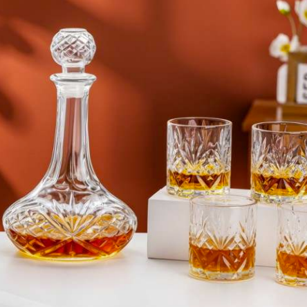 Crystal Whiskey Decanter Set (7 pcs)