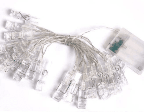 Pegs Battery Operated String Lights (20L)(3M)(Multi Colour) - DMC Wholesale
