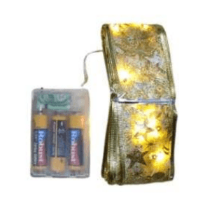Ribbon Battery Operated String Lights (50L)(5M)(Yellow) - DMC Wholesale