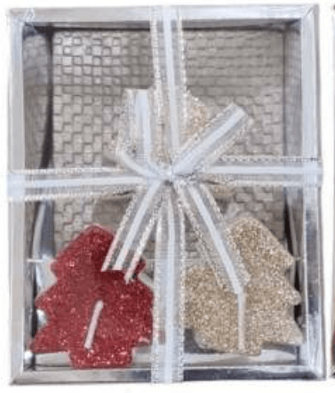 Mini Christmas Unscented Tealights Set 4 (4 pcs)(10x12x4cm) - Alt View