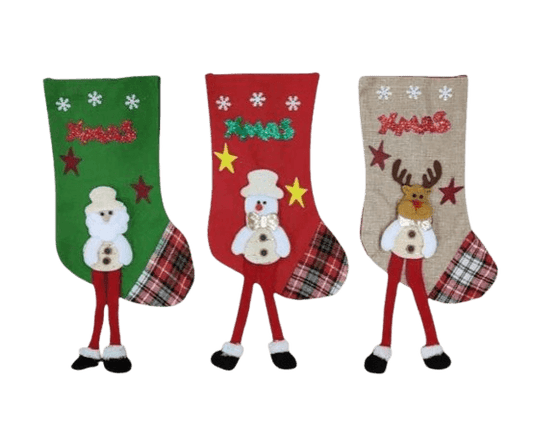 3D Christmas Stockings (12 pcs) - DMC Wholesale