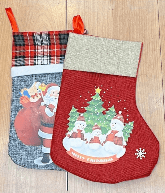 Medium Modern Christmas Stockings (12 pcs) - DMC Wholesale