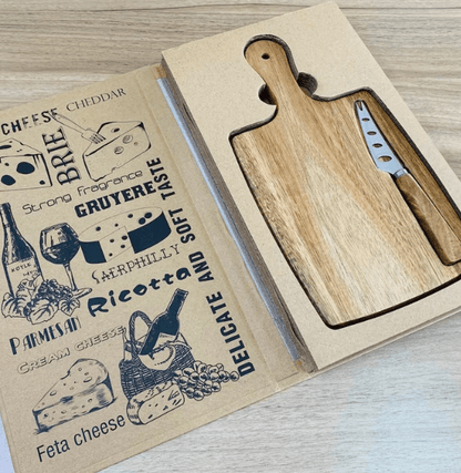 Cheese Board Tray with Magnetic Fruit Knife - DMC Wholesale