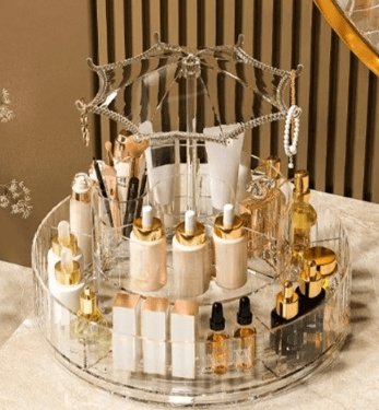 Rotating Make-Up Organiser With Umbrella Hook - DMC Wholesale