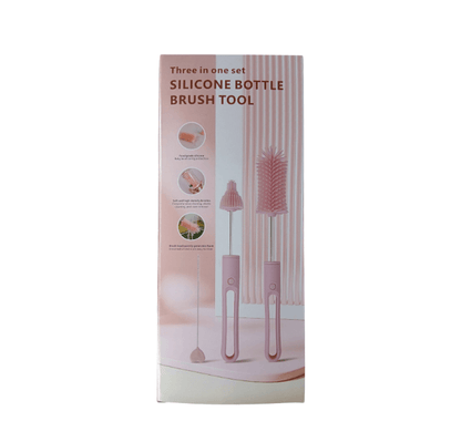 3in1 Silicone Bottle Brush Tool - DMC Wholesale