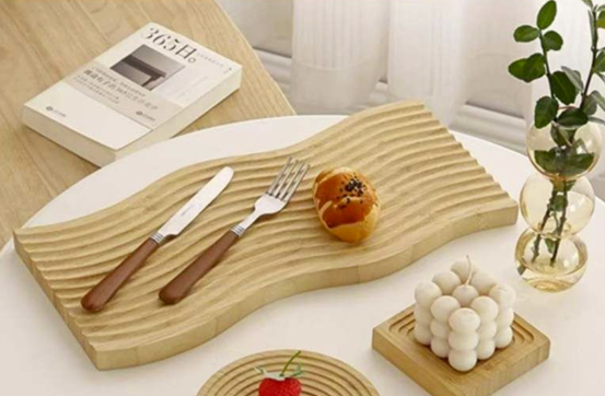 Decorative Spiral Groove Serving Board