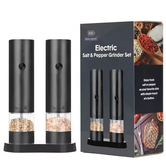 USB Rechargeable Electric Salt and Pepper Grinder Set - DMC Wholesale