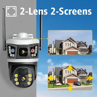 4K 4G SIM Card Dual Lens Solar Camera (V380 Pro) - DMC Wholesale