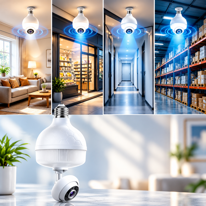 Wifi LED Security Camera Bulb (4K)