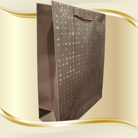 Large Radiant Keepsake Gift Bag (Rich Brown) - Alt View